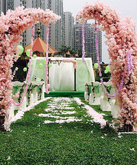 江北观音桥小清新草坪婚礼在这里