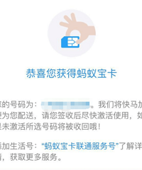 安利支付宝的蚂蚁宝卡,36块/月包含2G流量100分钟通话