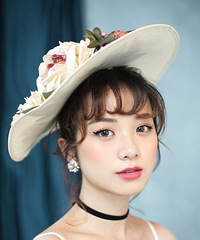 2017春季新娘造型分享,人比花俏的春日新娘,甜美又清新