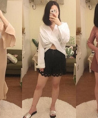 春天喜欢简约气质搭,wanghong店也有好衣服