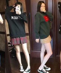 长腿妹的春季穿搭,短裙是显高瘦的关键