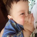 被他吃奶的样子暖化了