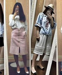 一字肩、腰封,我买的都是显瘦神器
