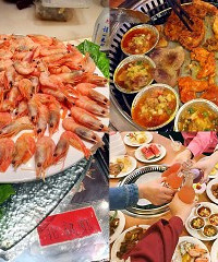 40元的自助餐,海鲜、烤肉、日料都有