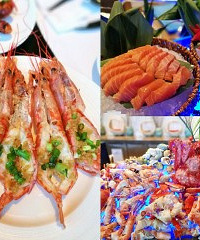 海鲜超多的自助餐,最近还买10送5