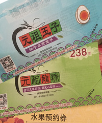 出元祖粽子券水果券玉子券