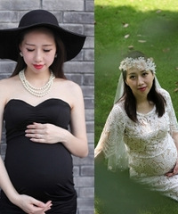 自导自演自拍的孕妈照