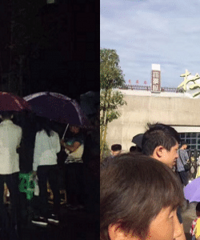 树人幼儿园通宵排队为报名