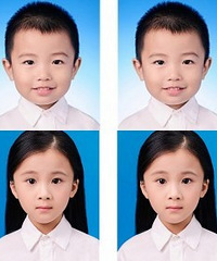 上小学了,来拍免费的登记照