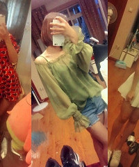 晒晒最近买的衣服,学院风、性感风都有