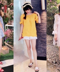 156cm女生穿出大长腿,性感又甜美