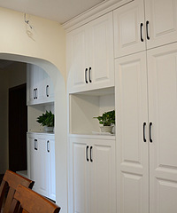 整装简美三居室,定制的大柜子很满意