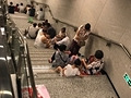 夏天的轻轨站...