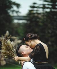 我婚礼上的黑色婚纱都说太霸气+【金沙洲】