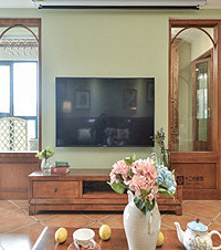 美式乡村毕业啦,电视墙太美,客厅书房超通透