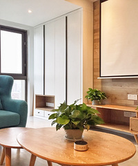 历经数月,原木风硬装毕业的效果好满意,期待软装