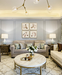 158平摩登美式风格,家里的配色美得醉人