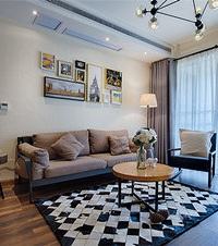 主城设计+区县装修,效果很完美,校车儿童床太可爱了