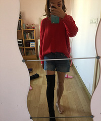 跟团买的过膝靴质保来啦
