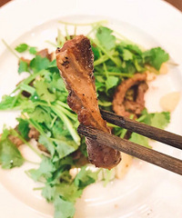 蒜香牛肋条、牛肉蘑菇展