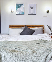 清爽墨绿与黑白,为旧房带来的一抹春色