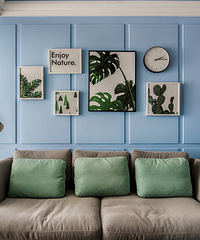 两人一汪的北欧小蜗居,餐厅的百宝柜特别有创意