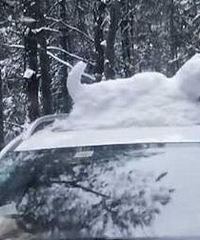 万州市民堆雪人技术大赏