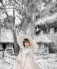 虽没有银杏,但给了我一场大雪纷飞,天心寺拍艺术照归来