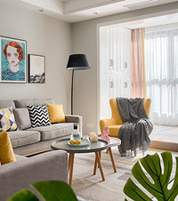 最火的清爽北欧风,132平只花了28万