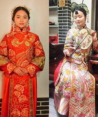 做一次古典新娘,刘诗诗同款龙凤褂修身又精致