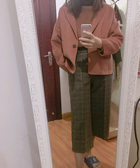 今天出太阳,不怕冷的穿了大衣【今天穿这样】