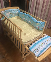 实木婴儿床全套低价转让