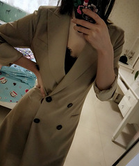 穿了这件西装感觉自己气场强大,上班穿很不错【今天穿什么】