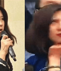 白眼蓝衣女记者的换头史