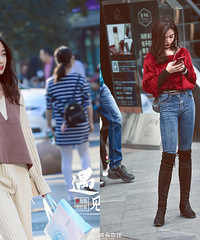 2017.11月重庆冬季街拍,为你喜欢的美女打call
