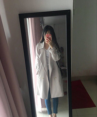 今天穿的薄风衣,不得热也不得冷,正合适【今天穿什么】