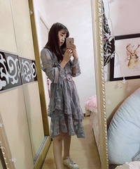 好久没买这么仙儿的裙子了,没想到穿上还可以呀【今天穿什么】