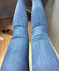 108斤的小粗腿也敢穿紧身牛仔裤了【今天穿什么】