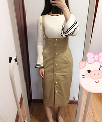 春天最舒服的温柔穿搭,背带裙很显腰身又少女!