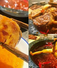 牛仔骨烫火锅好特别,午餐肉坨坨有肉感