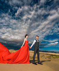 ��ȹ��ɳĮ�Ĵ������֣��ຣ��Ϧ���µļ�Ӱ�ĵó���