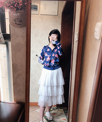 春天就该穿得花俏一点,甜甜妈今日穿搭【4月今天穿什么】