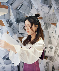 大胡媚媚和小糖娘娘闺蜜韩范儿穿搭