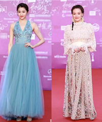北影节闭幕式红毯女星同框争艳