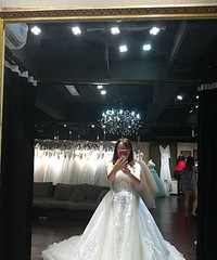 微胖MM一个人试纱的美妙之旅+寻找完美嫁衣