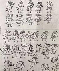 被老师罚画50只小猪佩奇