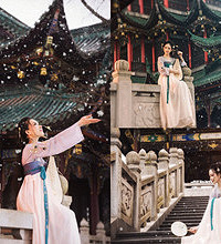 在春天的鸿恩寺,“拍”出了大雪纷飞