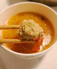 牛肉饼丸子汤,简单又美味