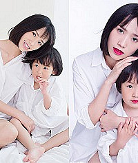 小女孩也臭美,听到涂口红眼睛都放光了
