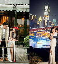 婚纱照拍出了一种城市街拍的既视感